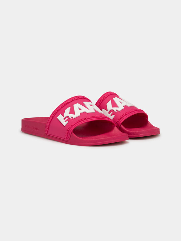 KONDO beach slides with white logo inscription - 2