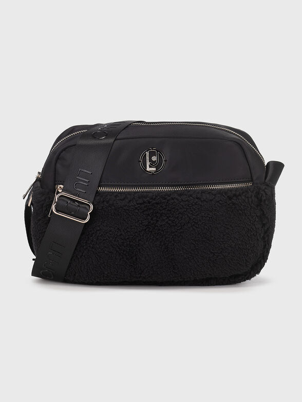 Black crossbody bag with logo  - 1
