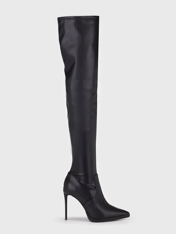 KEANDRA black eco leather boots - 1