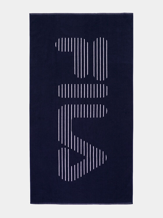 Beach towel with contrasting logo - 1