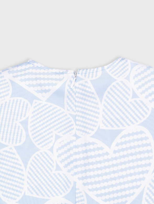 Blouse with contrasting print - 3