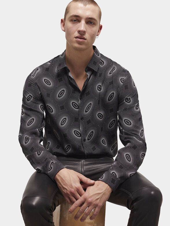 Shirt with monogram print - 1