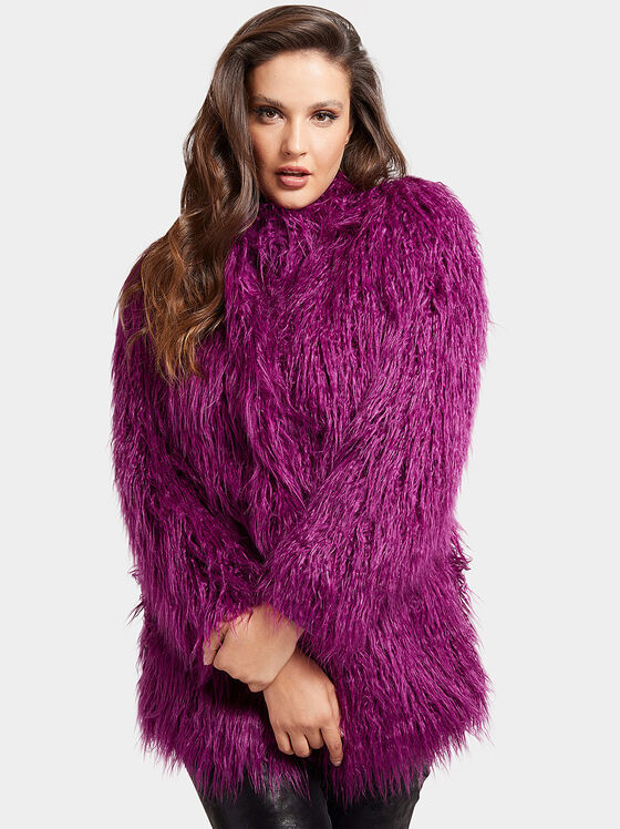 Maurizia shaggy faux-fur coat - 1