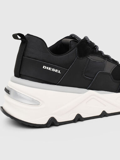 S-HERBY black sneakers with contrast sole - 4