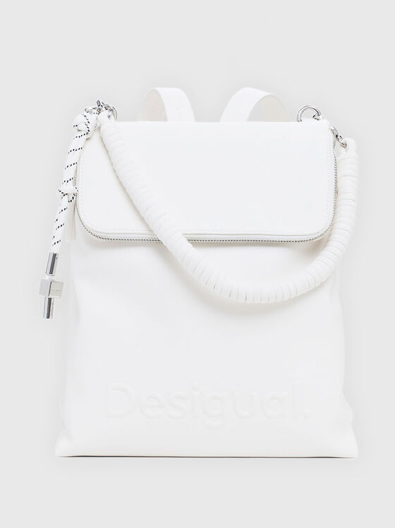 White backpack with maxi logo - 1