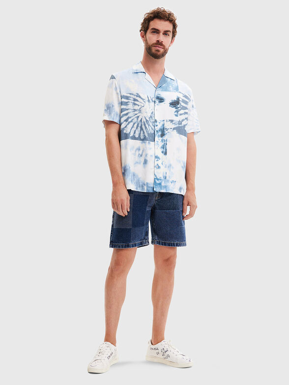 LENNY blue shirt with short sleeve - 2
