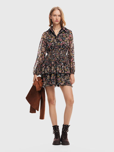 SANDALO mini dress with sheer effect - 4