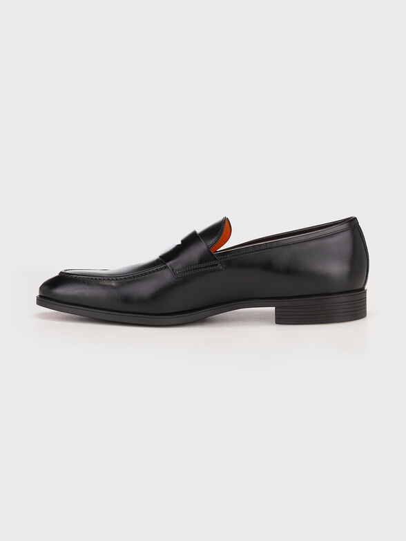 Black calf leather loafers - 3