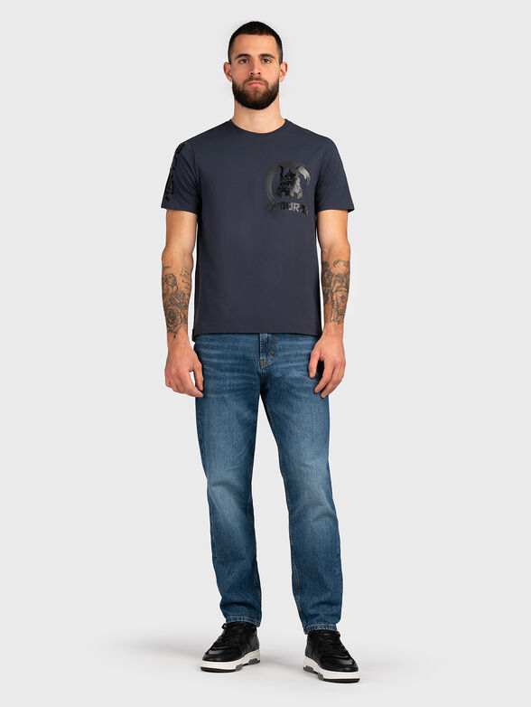TS163 grey t-shirt with print - 5