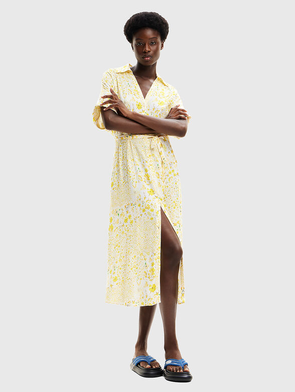 Shirt dress with floral print - 0
