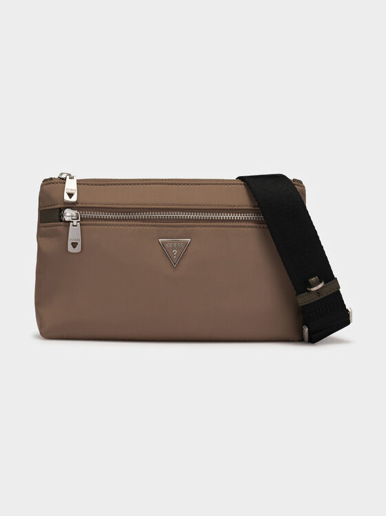 CERTOSA bag in brown color with logo detail - 1