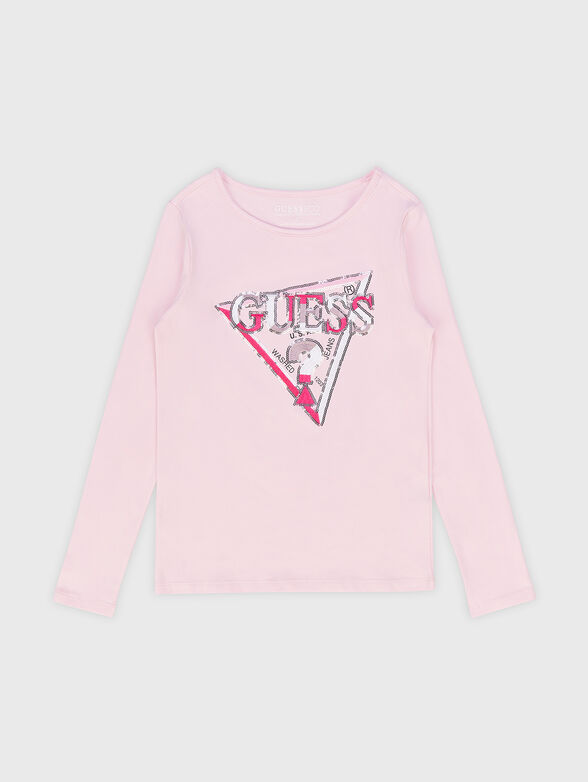 Long sleeve blouse with sequins - 1