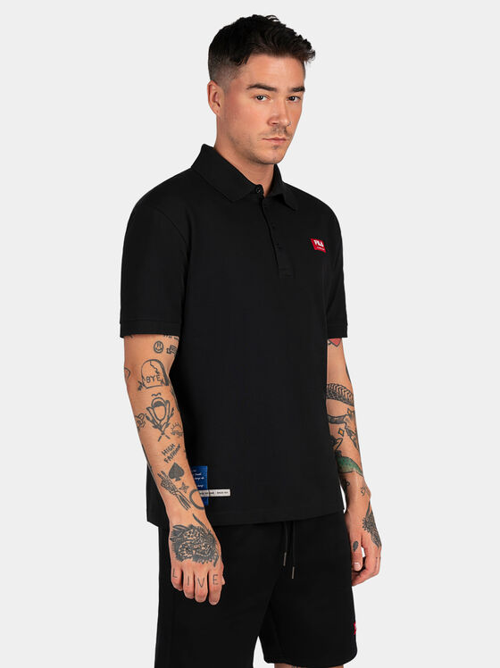 Πόλο μπλουζάκι TUTAK σε μαύρο χρώμα - 1