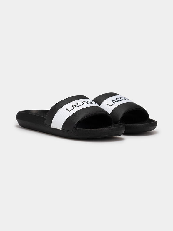 Beach slides with logo print - 2