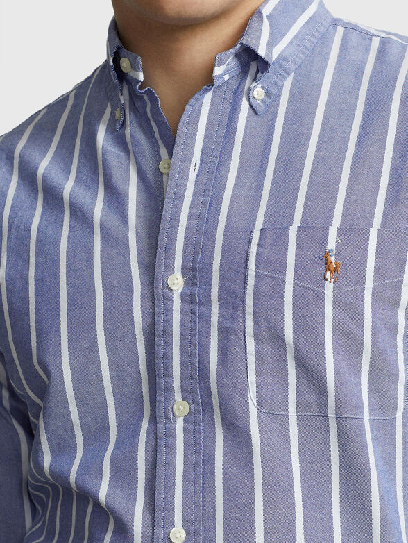 Blue striped shirt  - 3