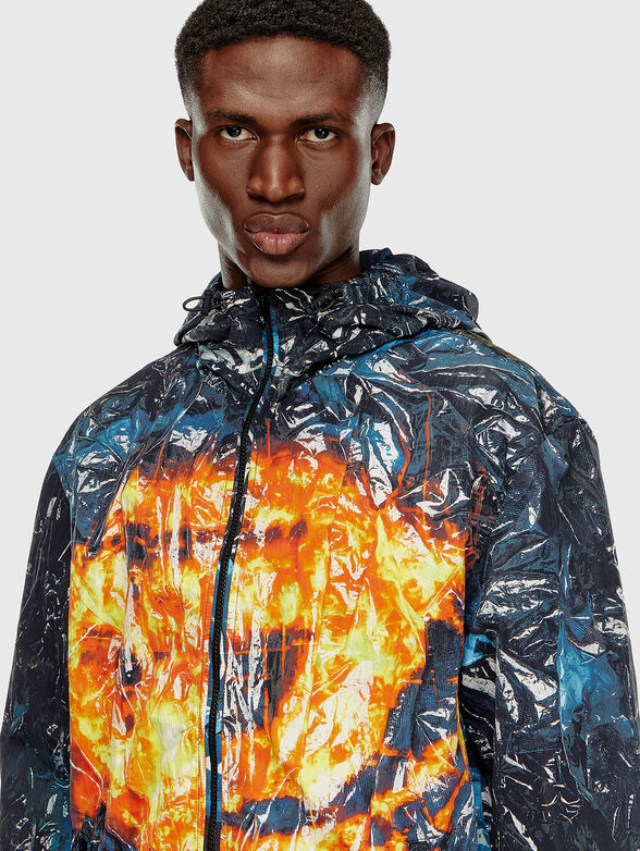 J-WARRETT-POSTER jacket with abstract print - 4