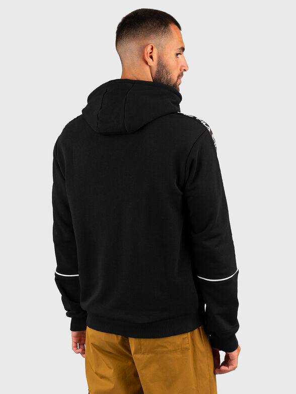 TEFO black sweatshirt with logo branding  - 3