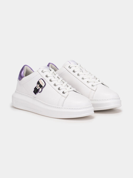 KAPRI Black sneakers with contrasting heel - 2