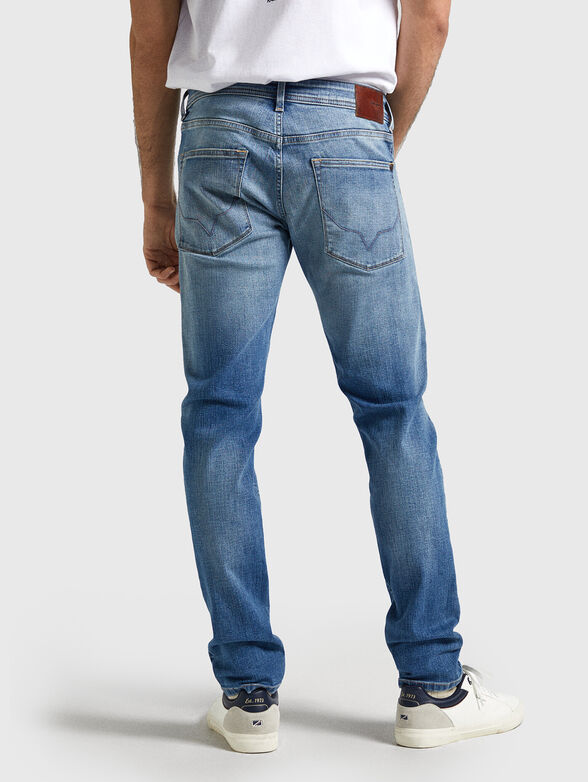 Light blue jeans with accent rips  - 1