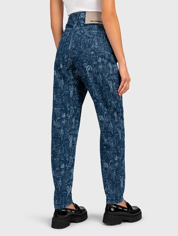 Jeans with art print - 2