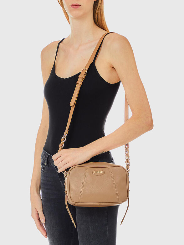 Crossbody bag with gold accents - 2