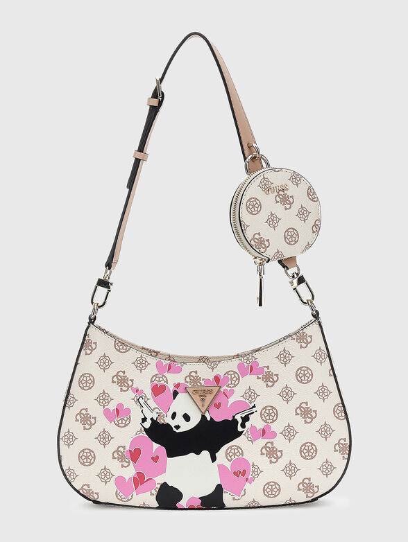 Hobo bag with graffiti print - 1