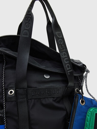 Multifunctional backpack with red accents - 5
