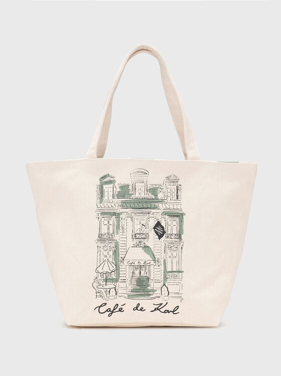 Big double faced bag with a print - 1