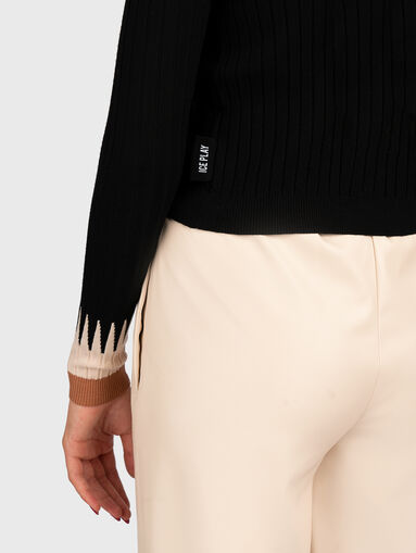 Wool blend cropped cardigan - 4