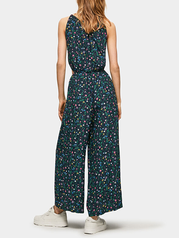 EDINA long jumpsuit with floral print - 2