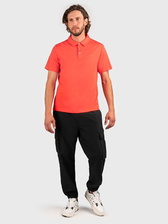Embroidered logo cotton polo shirt - 2