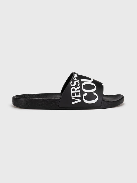 FONDO SLIDE slippers with logo accent - 1
