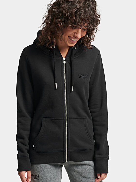 Sweatshirt with zip and hood  - 1