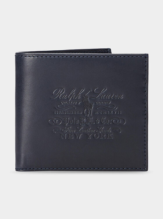 BILLFOLD blue leather wallet - 1