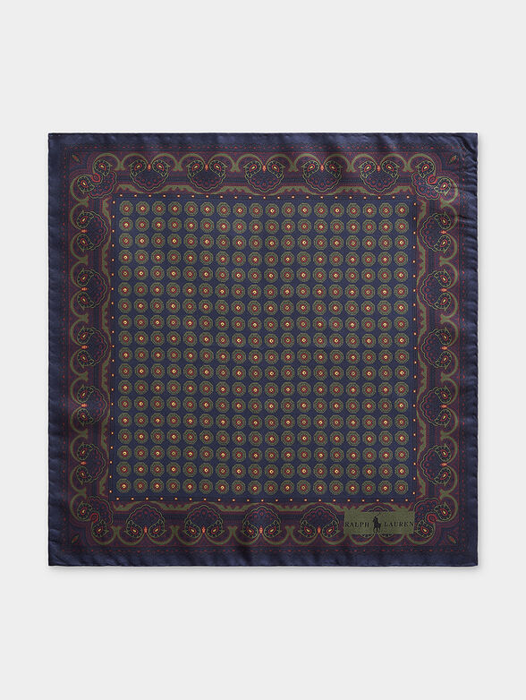 Silk handkerchief with colorful pattern - 1