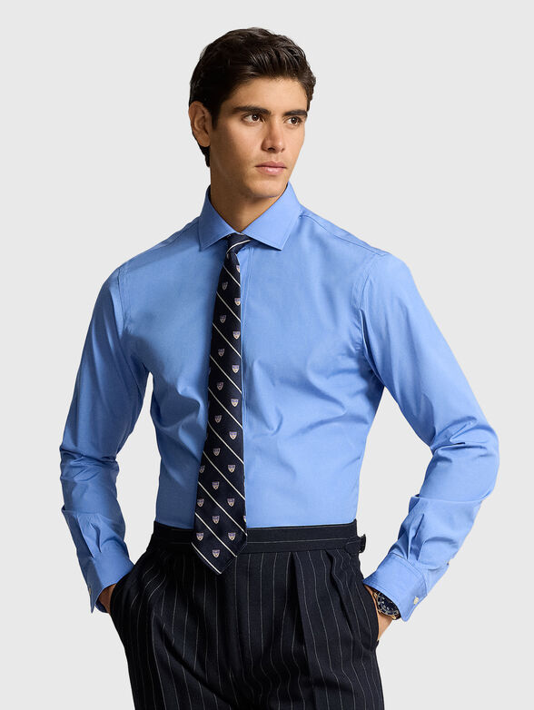 Blue cotton shirt - 0