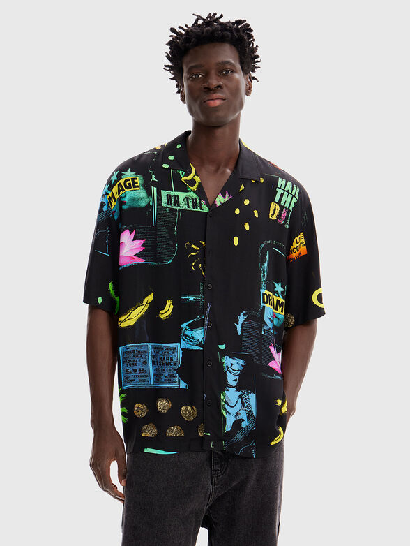 AUBREY shirt with multicolour print - 0
