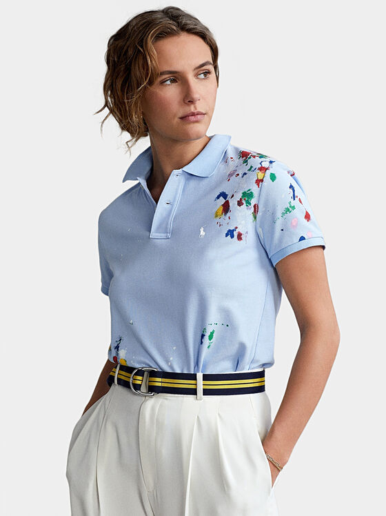 Polo shirt with art accents - 1