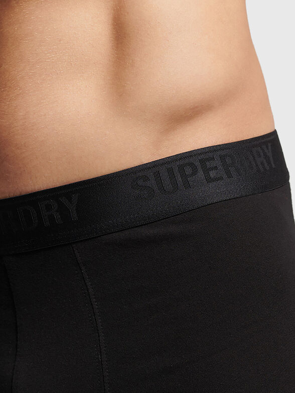 Set of 3 boxers in black in black color - 3