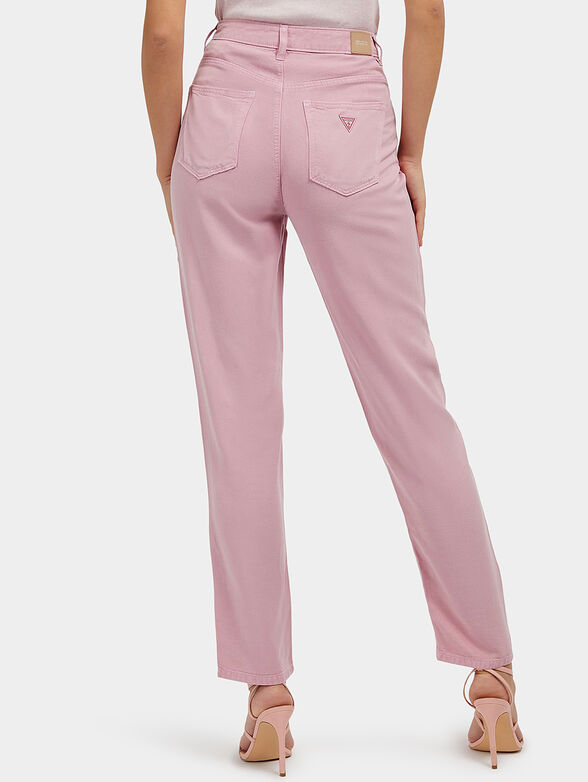 Pink jeans with logo detail - 2