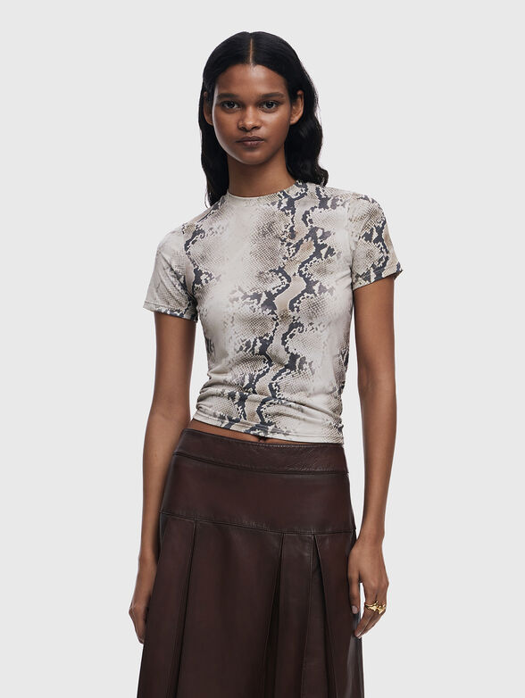 T-shirt with animal print - 0