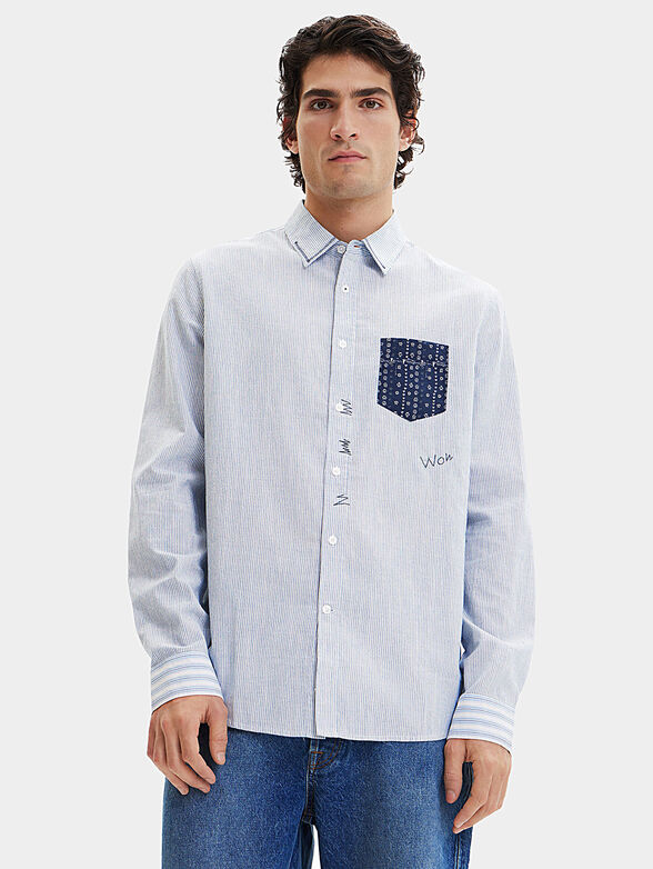 JERAY shirt with accent pocket - 1