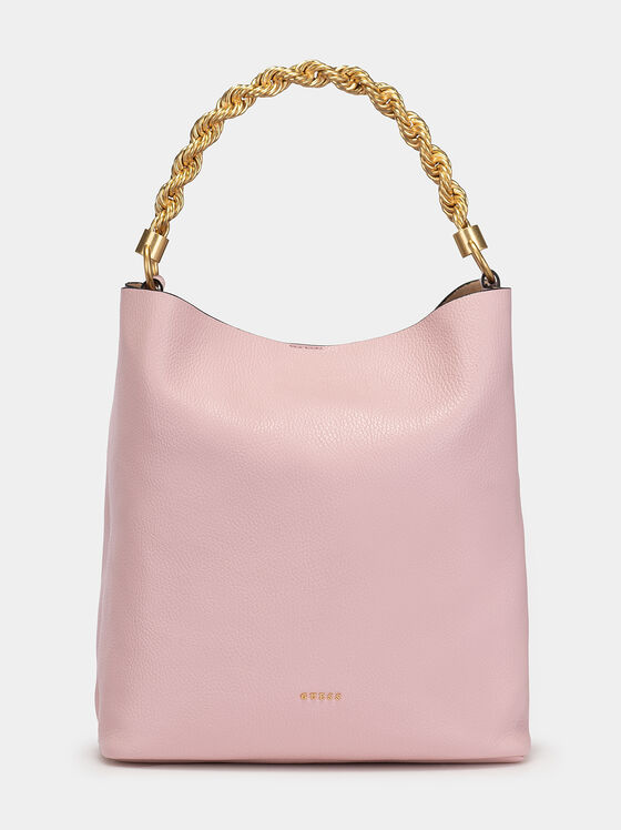 AIDA pink handbag with accent handle - 1