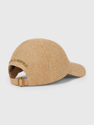 Knitted baseball cap with accent logo - 2