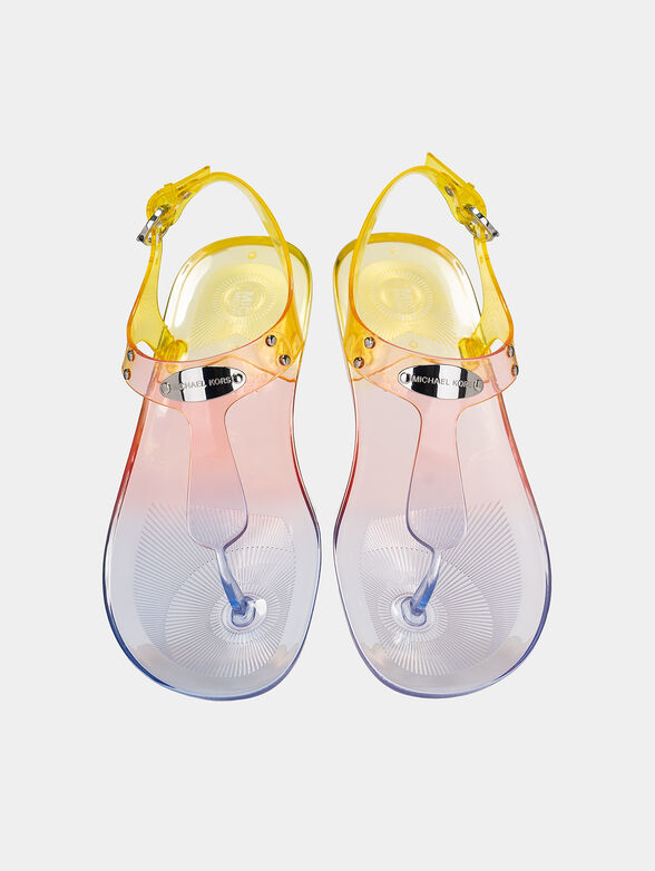 Multicolor rubber sandals - 6