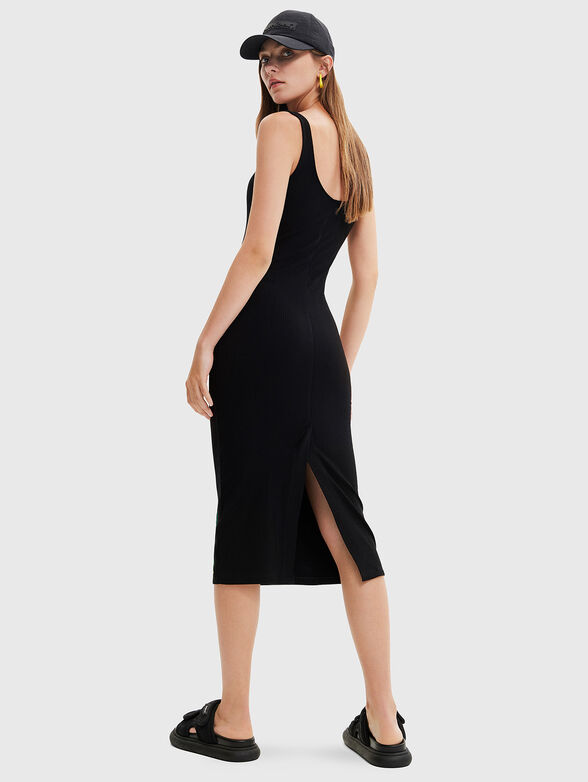 LIZ black dress with contrasting accents - 2