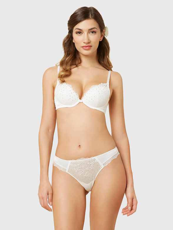 MISS WHITE brazilian briefs with rhinestones - 3