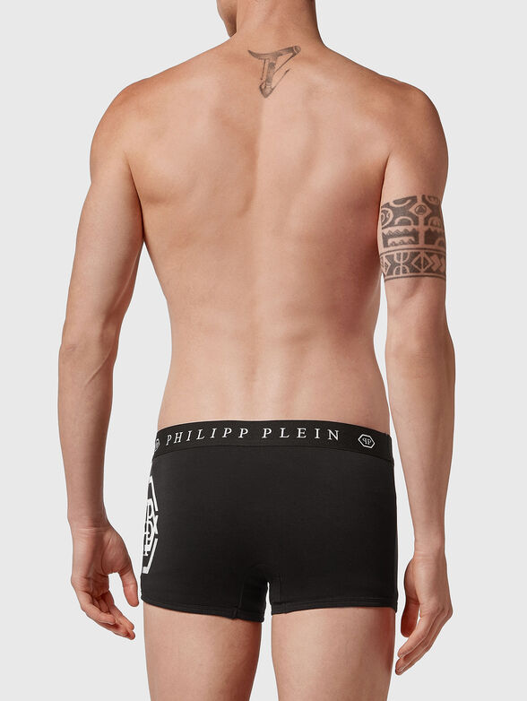 Black boxers with logo print - 2