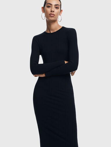 LINCOLN black dress with print - 4
