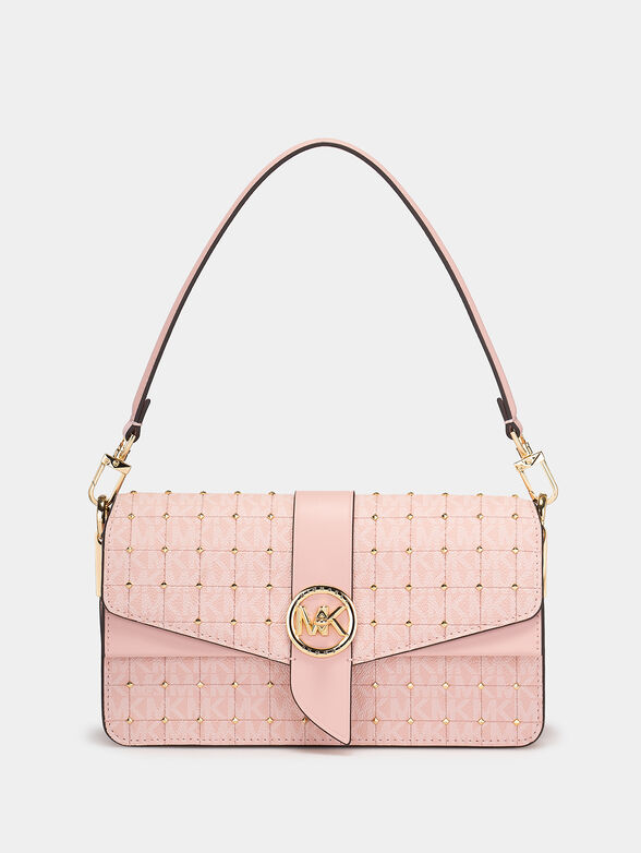 Shoulder bag with monogram logo print - 1